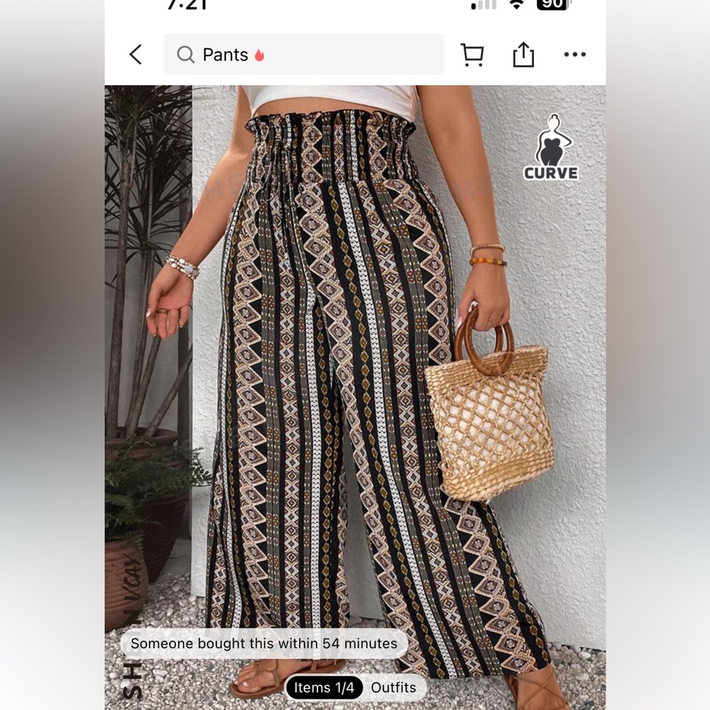 Lightweight wide leg pants